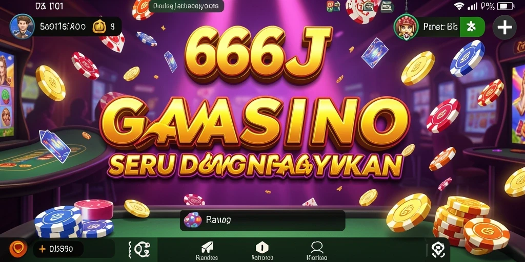 Gameplay seru dan interaktif di 666J yang menampilkan suasana Kasino.