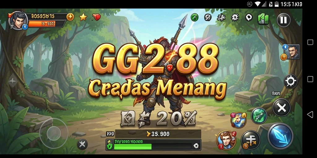 Tampilan gameplay GG288 yang menarik dengan elemen strategi.