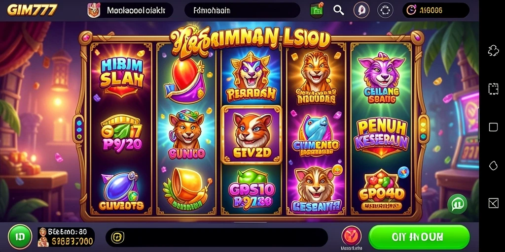 Tampilan gameplay GIM777 dengan mesin Slot yang menawan.