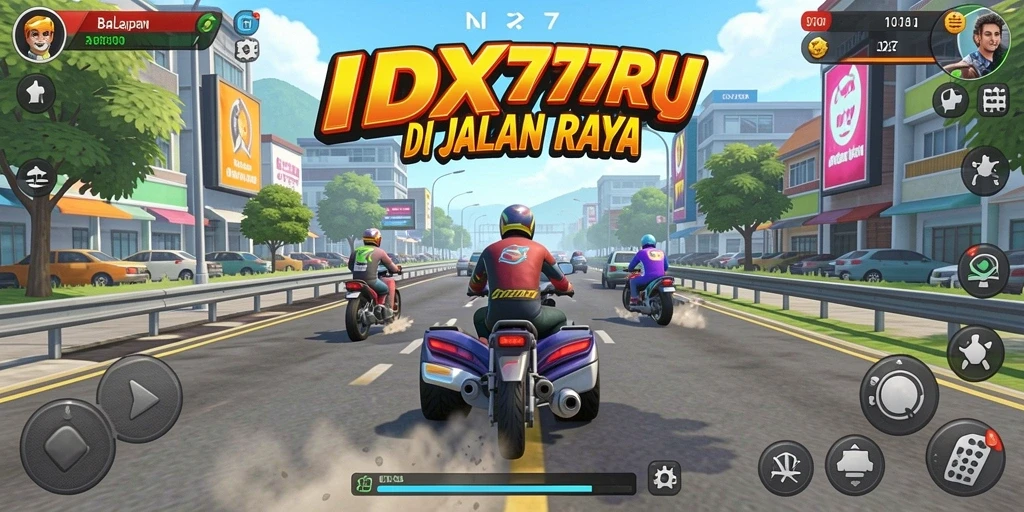 Tangkapan layar IDX777 menunjukkan aksi balapan yang menegangkan dan grafis yang memukau.