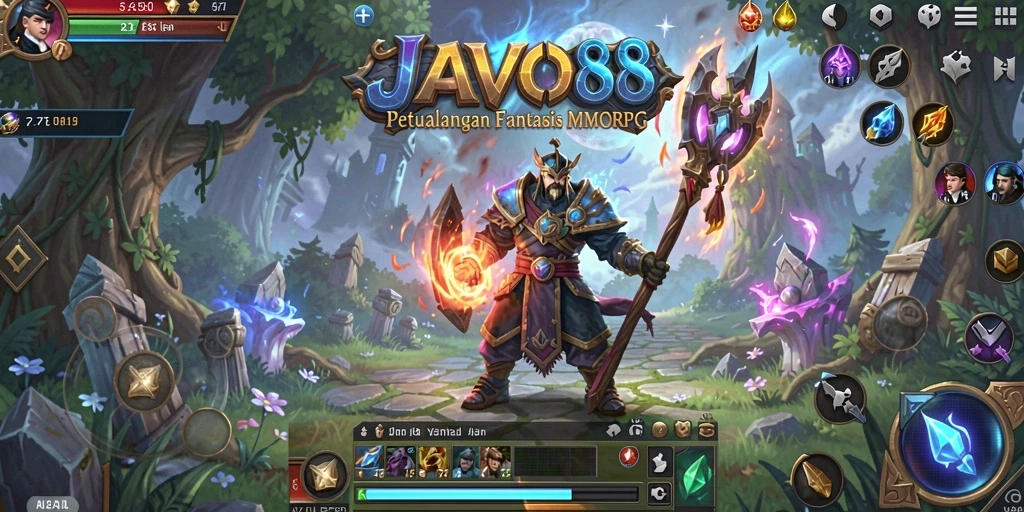 Tampilan layar gameplay JAVO88 yang menawan dan interaktif.