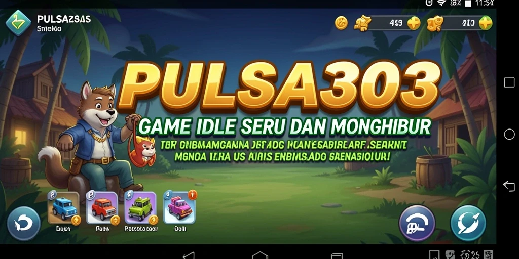 Tampilan gameplay PULSA303 yang menggembirakan dan penuh warna.