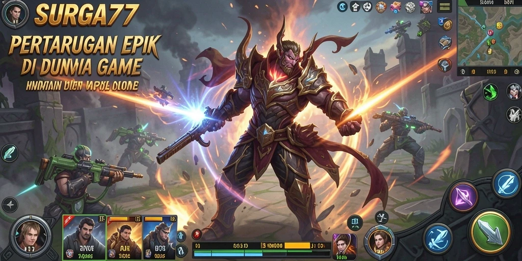 Tampilan pertandingan seru di SURGA77 dengan aksi Fighting menegangkan.