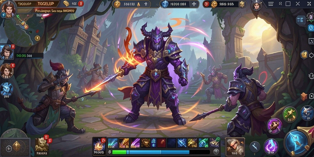 Tangkapan layar TOGELUP menampilkan serunya gameplay MMORPG yang interaktif.