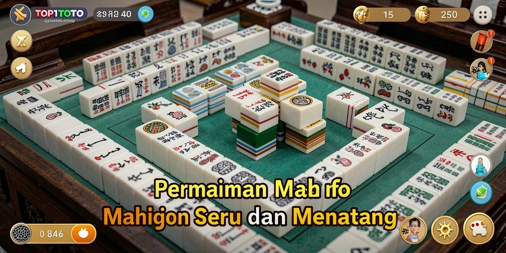 Tampilan gameplay Mahjong yang seru dan interaktif di TOP1TOTO.